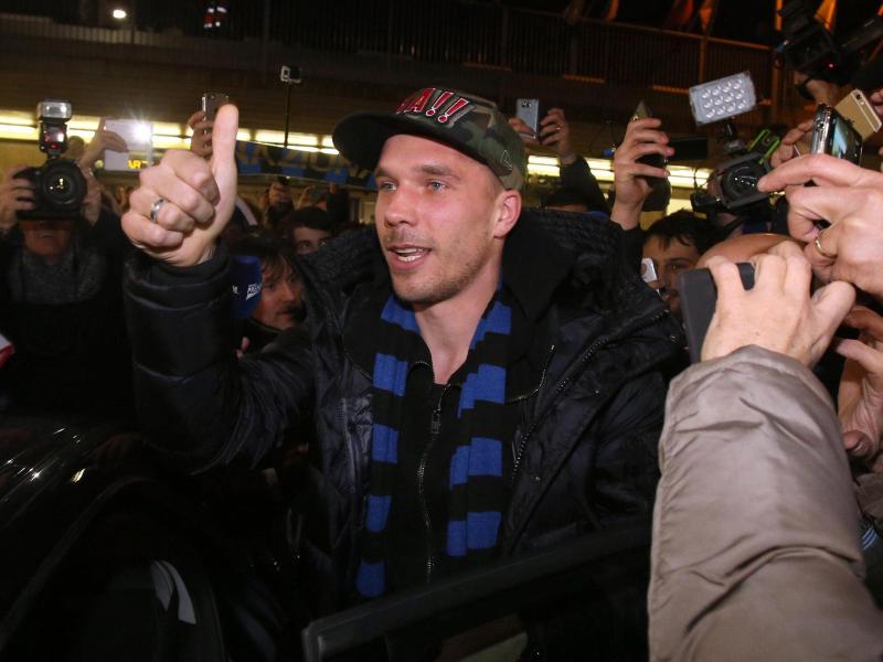 Lukas Podolski könnte eventuell bei Inter Mailand nicht in der Europa League spielen