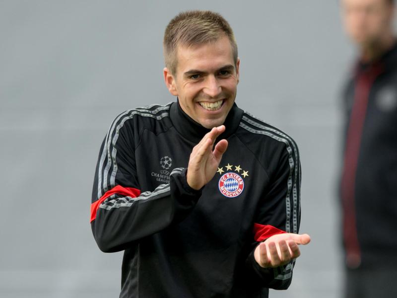 Philipp Lahm hat mit dem Aufbautraining begonnen. Foto: Peter Kneffel Philipp Lahm hat mit dem Aufbautraining begonnen. Foto: Peter Kneffel