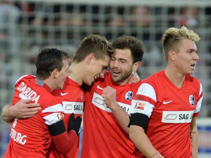 Die Freiburger drehten einen 0:1-Rückstand gegen Frankfurt. Foto: Patrick Seeger