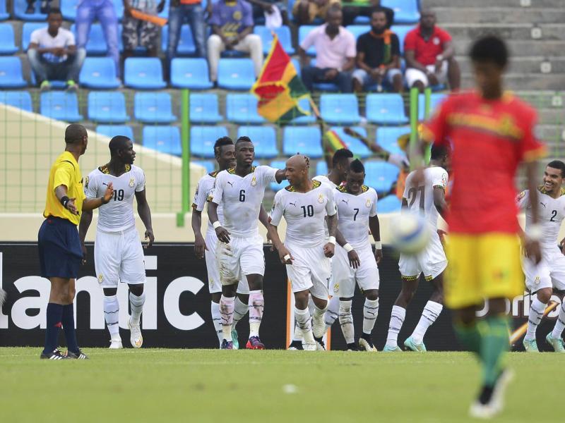 Ghana steht im Halbfinale des Afrika-Cups. Foto: Barry Aldworth