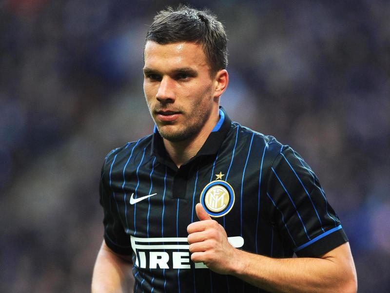Lukas Podolski konnte nach seinem Wechsel zu Inter keine Wende herbeiführen. Foto: Daniele Mascolo