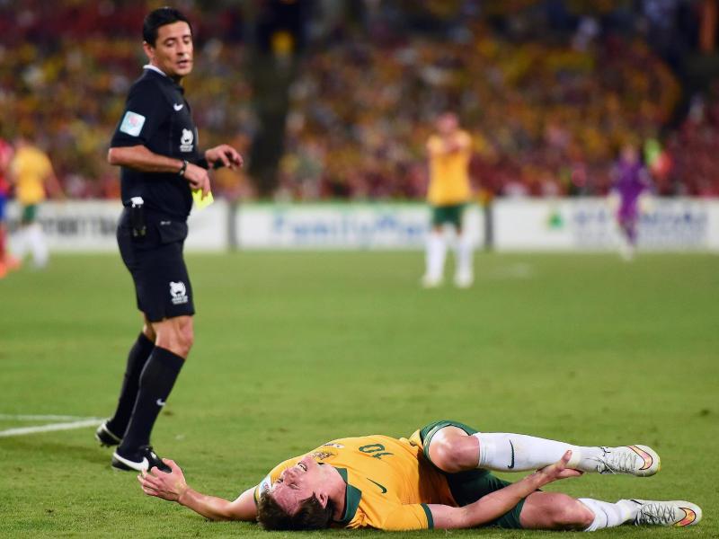 Robbie Kruse verletzte sich im Asien-Cup-Finale. Foto: Paul Miller