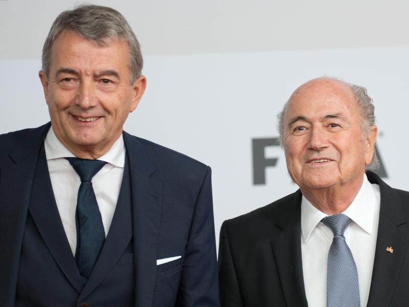 DFB-Präsident Wolfgang Niersbach (l.) und FIFA-Präsident Joseph Blatter
