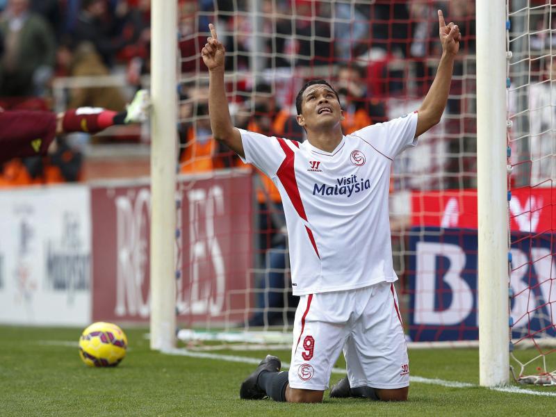 Carlos Bacca erzielte in der 44. Minute das 2:0 für den FC Sevilla