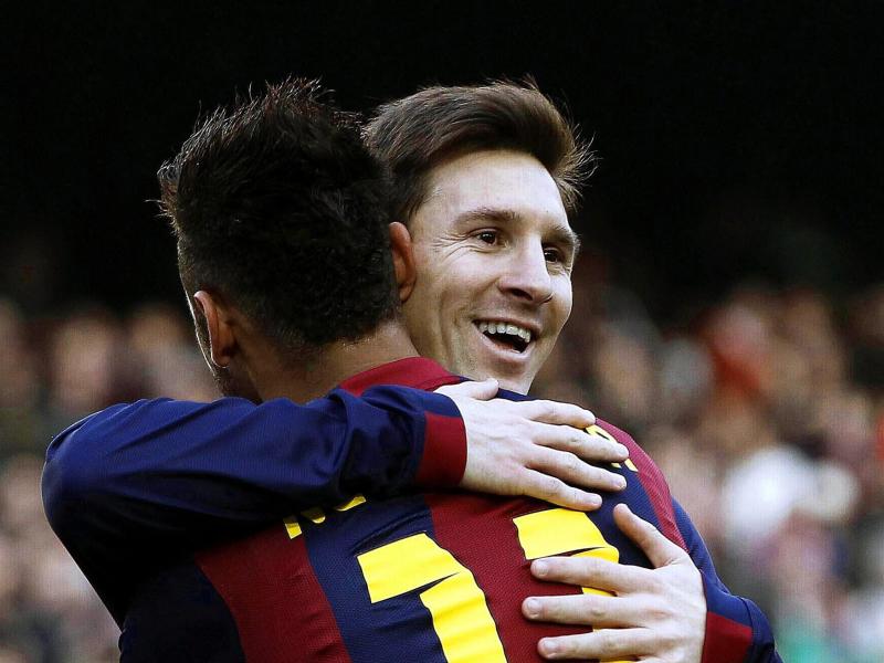 Lionel Messi erzielte drei Tore beim 5:0 gegen Levante