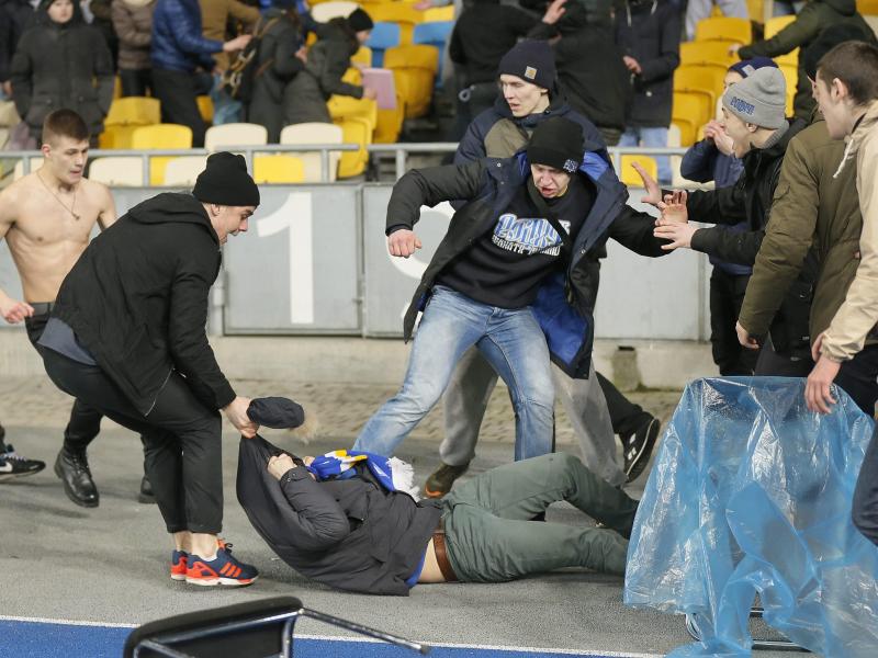 Auch in Kiew kam es zu gewalttätigen Ausschreitungen