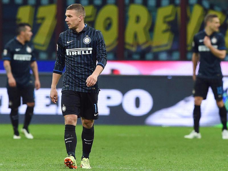 Lukas Podolski konnte bei Inter noch nicht überzeugen