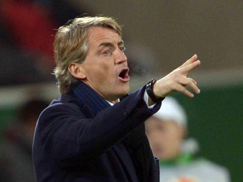 Inter Mailands Trainer Roberto Mancini muss viel Kritik einstecken