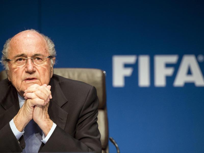 FIFA-Chef Joseph Blatter bei der Pressekonferenz in Zürich