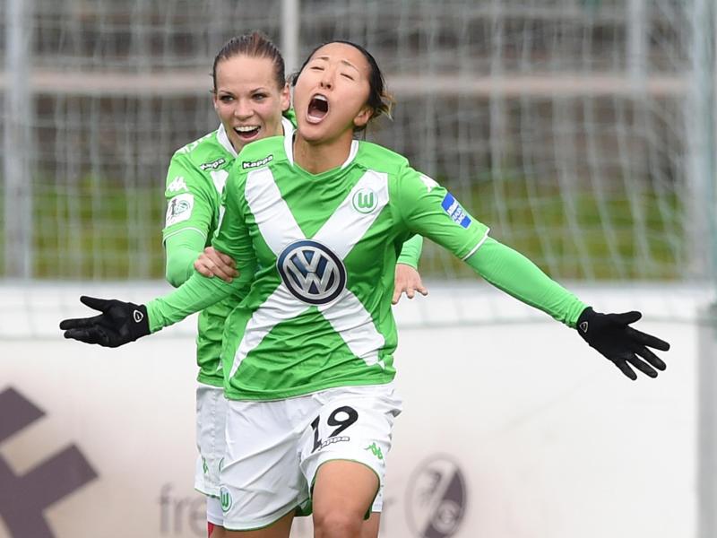 Yuki Ogimi (vorn) trifft im Pokalfinale auf ihre für Potsdam spielende Schwester