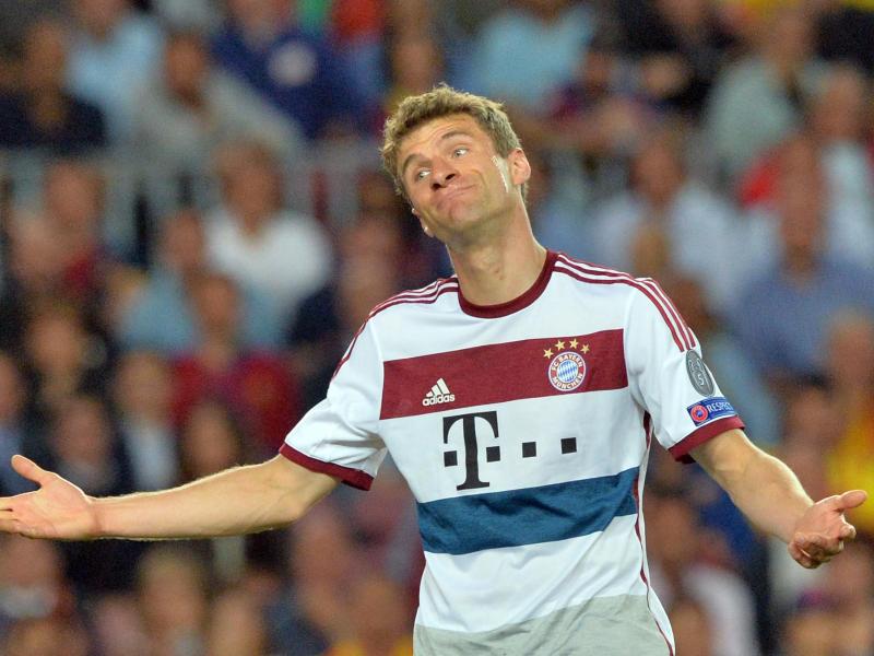 Thomas Müller muss das drohende Champions-League-Aus verkraften