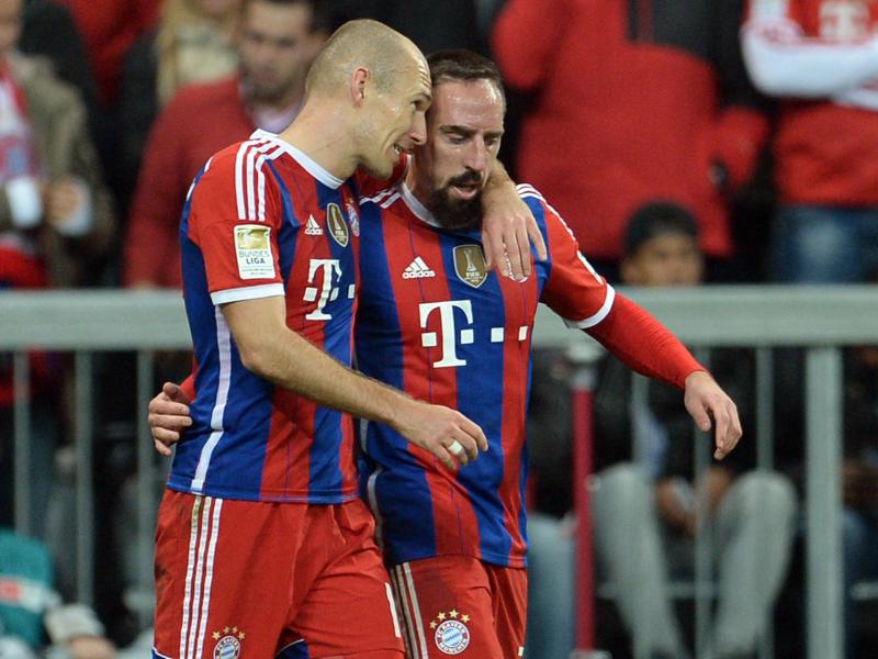 Mit Arjen Robben und Franck Ribéry fehlt den Bayern ihr Top-Duo