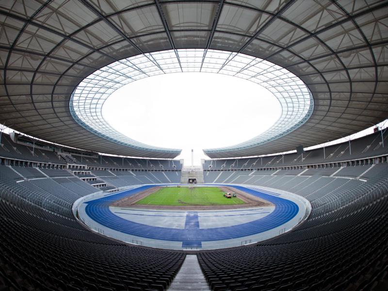 Im Berliner Olympiastadion wird das Finale der Champions League ausgetragen