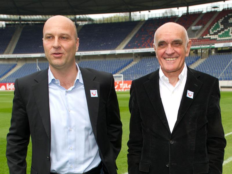 Dirk Dufner (l.) und Martin Kind sind für Hannover 96 verantwortlich
