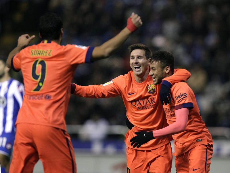 Luis Suarez, Lionel Messi und Neymar sind in der Offensive kaum zu stoppen