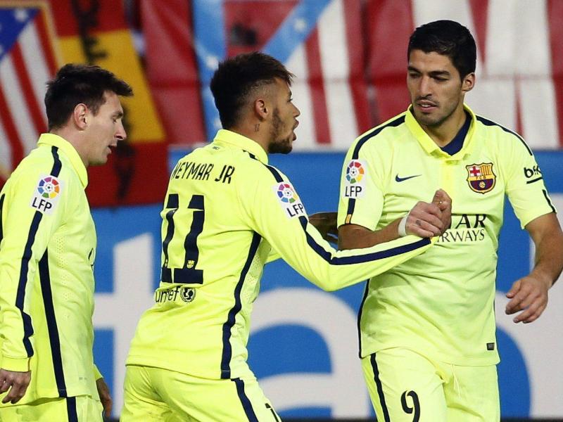 Lionel Messi versteht sich prima mit Neymar und Luis Suárez (v.l.) Lionel Messi versteht sich prima mit Neymar und Luis Suárez (v.l.)