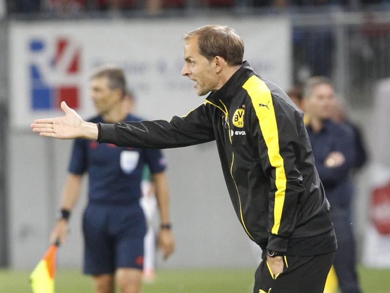 Thomas Tuchel ist mit der Ausbeute aus dem ersten Pflichtspiel mit Dortmund zufrieden