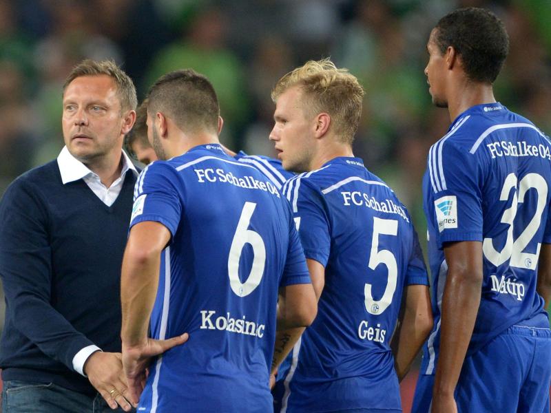 Schalkes Coach Breitenreiter war not amused
