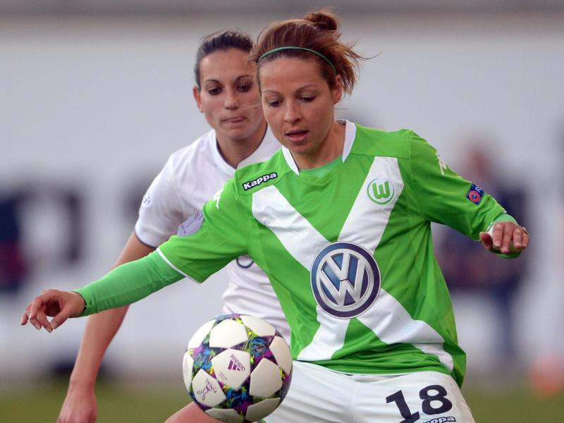 Vanessa Bernauer erzielte das 1:0 für den VfL Wolfsburg