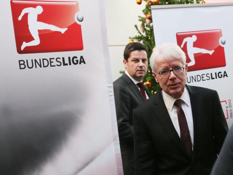 DFL-Geschäftsführer Christian Seifert (l) und Ligaverbandspräsident Reinhard Rauball