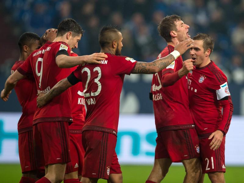 Die Spieler des FC Bayern München dominieren die Liga