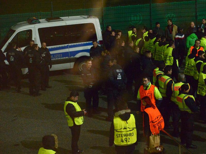 Die Polizei war im Wolfsburger Stadion im Einsatz