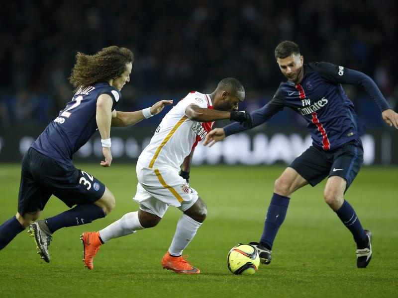 Monacos Vagner Love (M) schoss gegen Paris St. Germain das 1:0. Monacos Vagner Love (M) schoss gegen Paris St. Germain das 1:0.