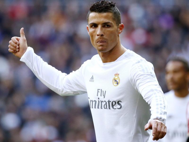 Cristiano Ronaldo zeigte sich vor dem Rückspiel in der Champions League optimistisch Cristiano Ronaldo zeigte sich vor dem Rückspiel in der Champions League optimistisch