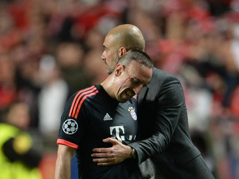 Pep Guardiola muss gegen Atlético Madrid womöglich auf Franck Ribéry verzichten