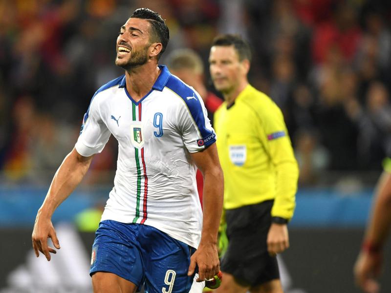 Graziano Pellè jubelt nach seinem entscheidenden Treffer