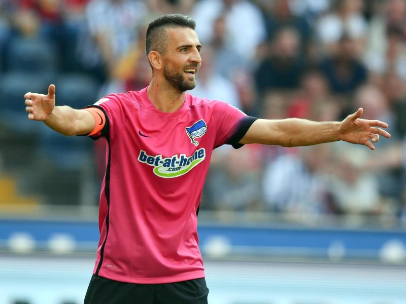 Hertha-Stürmer Vedad Ibišević schoss gegen Frankfurt zwei Tore
