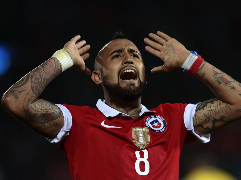 Bayern-Profi Arturo Vidal führte Chile zum Sieg Bayern-Profi Arturo Vidal führte Chile zum Sieg