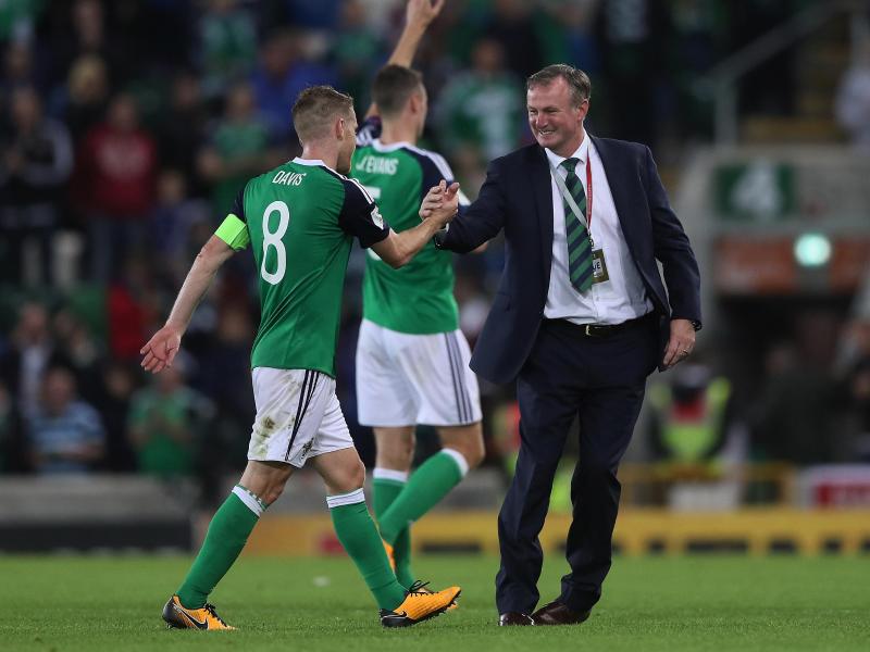 Nordirlands Trainer Michael O'Neill hofft auf ein gutes Resultat gegen die DFB-Elf
