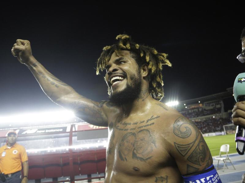 Panamas Roman Torres jubelt über den Sieg in der WM-Quali gegen Costa Rica