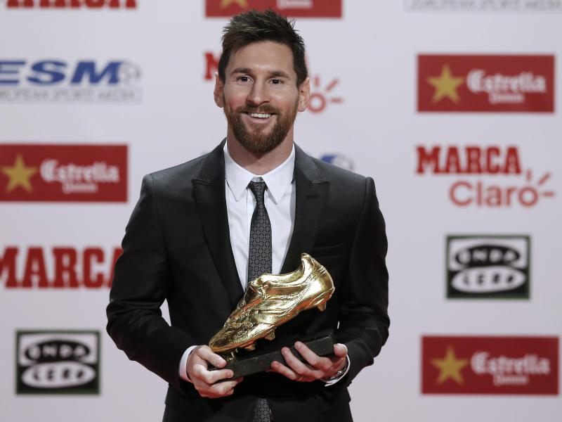 Lionel Messi erhielt zum vierten Mal den Goldenen Schuh für den besten  Torjäger Europas