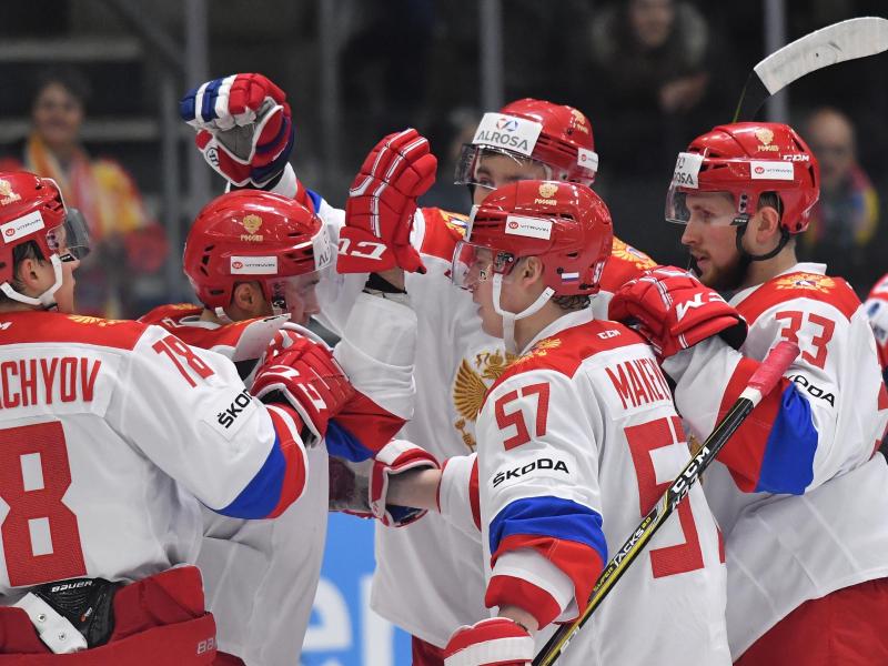 Die Eishockeyspieler Russlands sollen auch in Pyeongchang um einer Medaille kämpfen Die Eishockeyspieler Russlands sollen auch in Pyeongchang um einer Medaille kämpfen