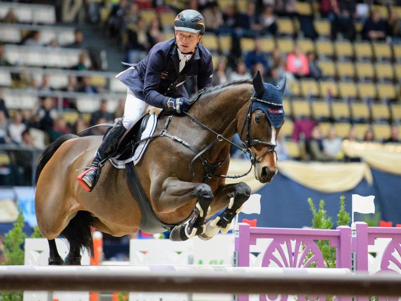 Michael Jung gewann in Frankfurt/Main auf seinem Pferd Chelsea Michael Jung gewann in Frankfurt/Main auf seinem Pferd Chelsea