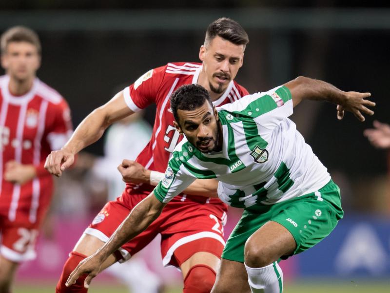 Sandro Wagner (l.) traf für den FC Bayern gegen Al Ahli