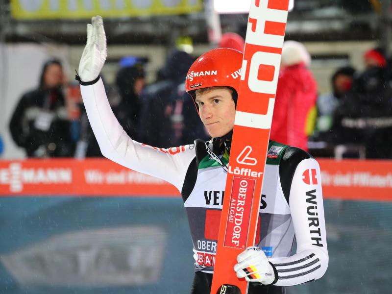 Wurde nicht für das Einzelspringen der Skiflug-WM in Oberstdorf nominiert: Karl Geiger. Foto: Daniel Karmann Wurde nicht für das Einzelspringen der Skiflug-WM in Oberstdorf nominiert: Karl Geiger. Foto: Daniel Karmann