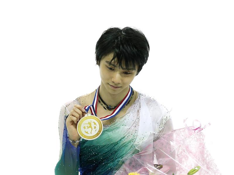 Yuzuru Hanyu ist seit seiner Bänderverletzung vom November 2017 noch nicht ganz wieder gestartet Yuzuru Hanyu ist seit seiner Bänderverletzung vom November 2017 noch nicht ganz wieder gestartet