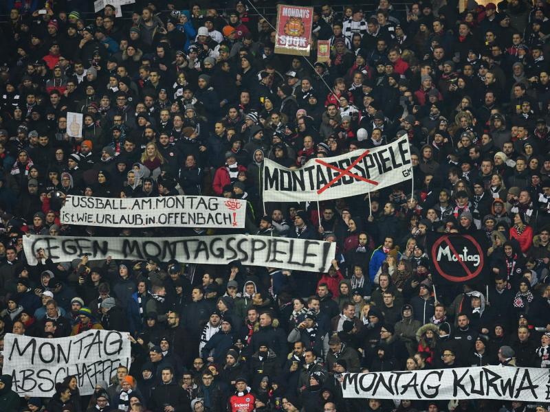 Die Fans von Eintracht Frankfurt hatten am Montag protestiert