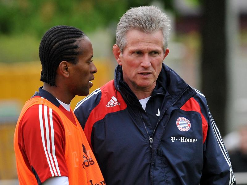 Arbeiteten einst beim FC Bayern zusammen: Zé Roberto (li.) und Coach Jupp Heynckes