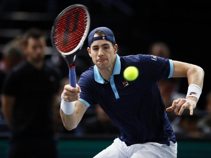 John Isner setzte sich im Halbfinale überraschend klar gegen Juan Martín del Potro durch. John Isner setzte sich im Halbfinale überraschend klar gegen Juan Martín del Potro durch.