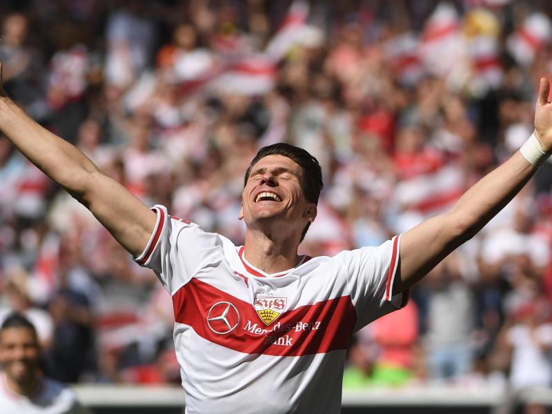 Zufrieden beim VfB: Mario Gomez Zufrieden beim VfB: Mario Gomez
