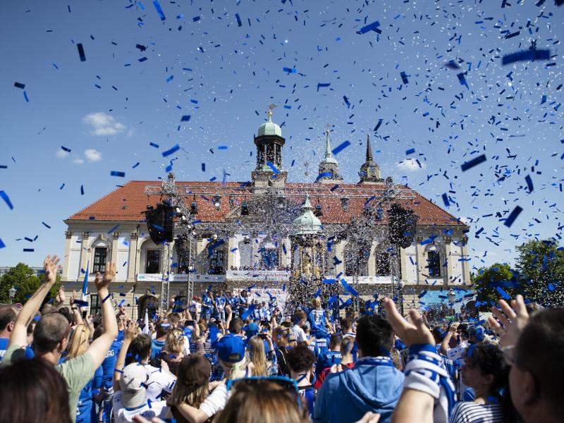 Magdeburg feiert die Drittliga-Meisterschaft mit den SC-Profis