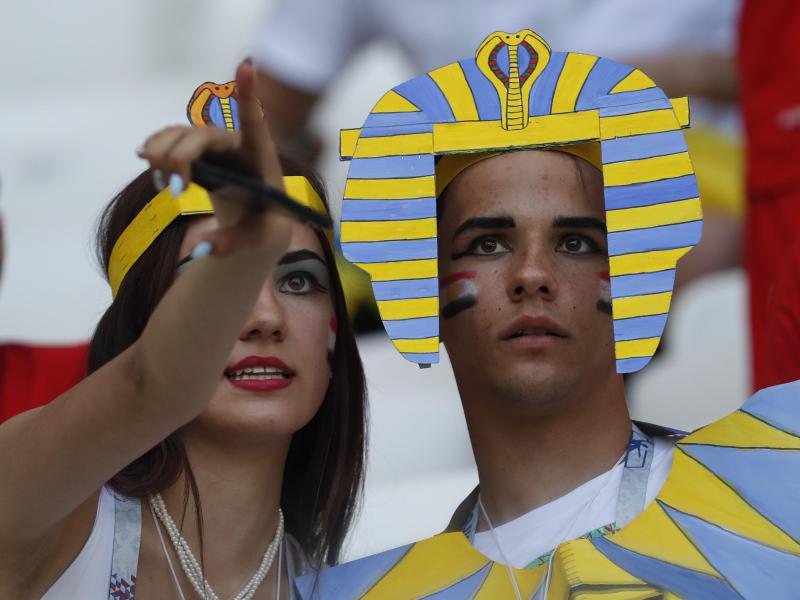 Hatten in Russland nicht viel Grund zum Jubeln: Fans von Ägypten