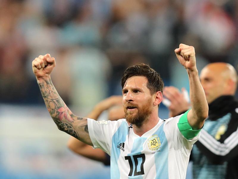 Lionel Messi durfte sich nach dem aufreibenden Spiel gegen Nigeria erholen