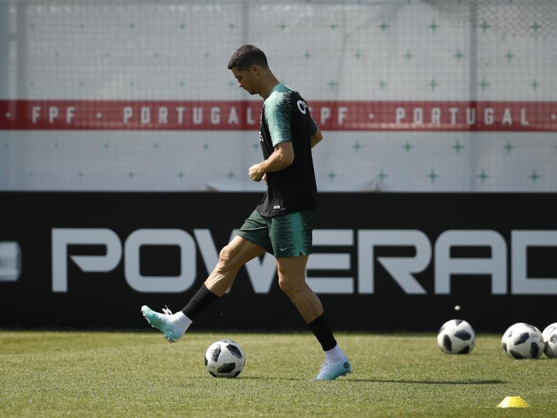 Cristiano Ronaldo bereitet sich auf das Spiel gegen Uruguay vor