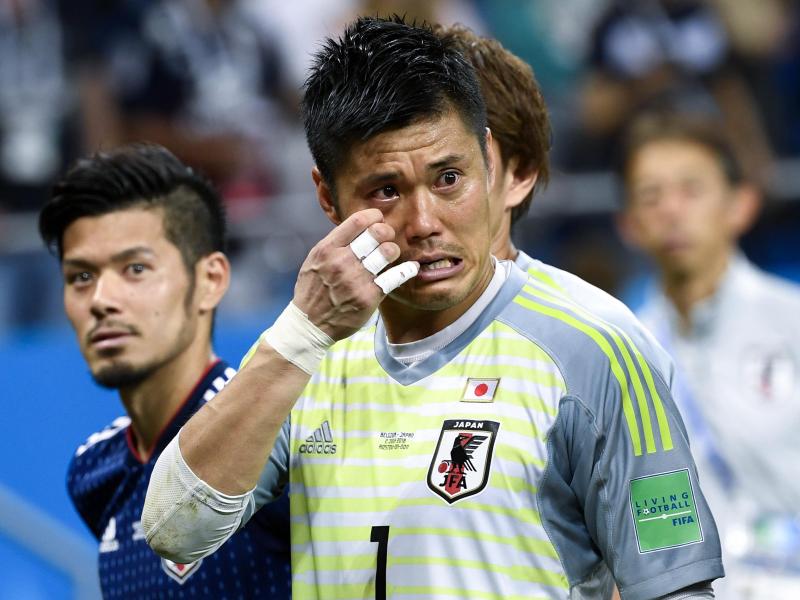 Eiji Kawashima war nach der Niederlage gegen Belgien in Tränen aufgelöst