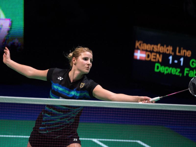 Die Deutsche Fabienne Deprez hat bei den Badminton-Weltmeisterschaften in China die zweite Runde erreicht Die Deutsche Fabienne Deprez hat bei den Badminton-Weltmeisterschaften in China die zweite Runde erreicht